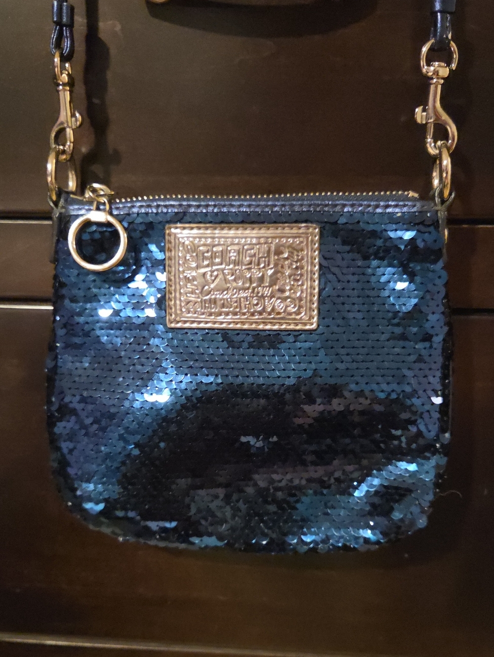 Coach Poppy Sequin Swingpack Crossbody Bag RARE Vintage Y2K